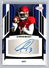 2024 SAGE HIT #A-AW Alfahiym Walcott Autographs Black (High Series)