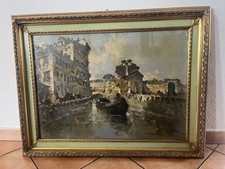 Quadro olio su tela Milano Inizio Novecento