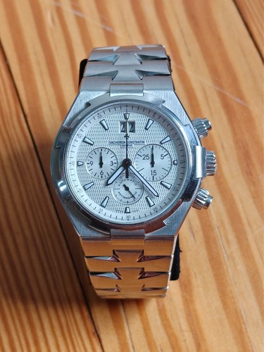 Vacheron Constantin Overseas Chronograph 49150 White Dial With Papers