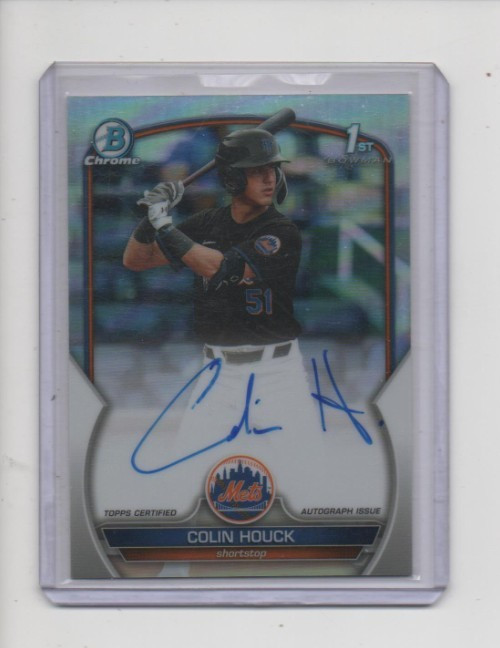 Colin Houck 2023 Bowman Draft Chrome 1st Prospect Auto Refractor /499 #CDA-CH