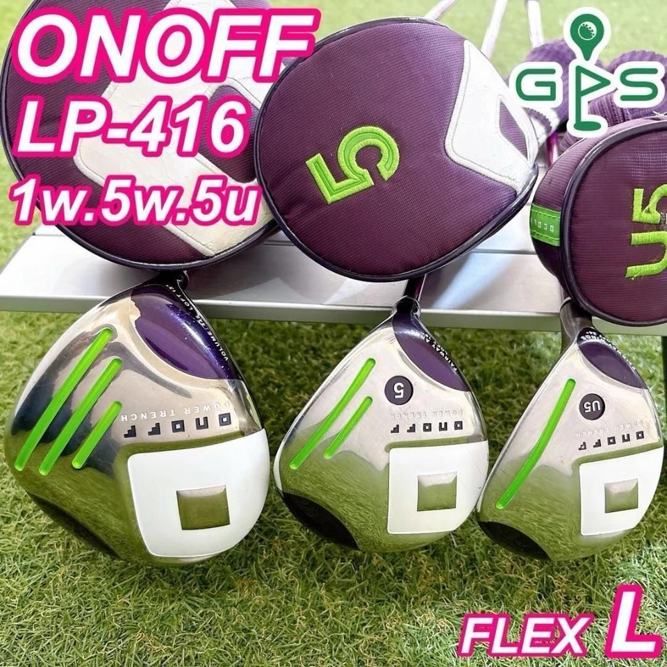Ladies GLOBERIDE ONOFF DRIVER FW Hybrid Utility 3pcs Set Flex-L LP-416 With H/C - Image 2 of 4