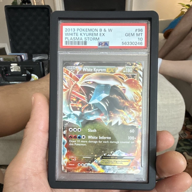 Pokemon 2013 White Kyurem EX Plasma Storm 96/135 Holo Ultra Rare PSA 10