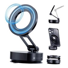 360  Adjustable Magnetic Phone Holder, Metal Suction Cup Phone Mount, Vacuum