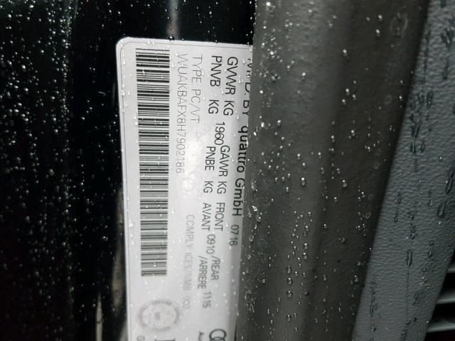 AUDI R8   2017 Air Injection Pump 1045359