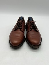 Salvatore Ferragamo Men s Sz 9.5D Brown Pebble Leather Derby Oxfords Dress Shoes