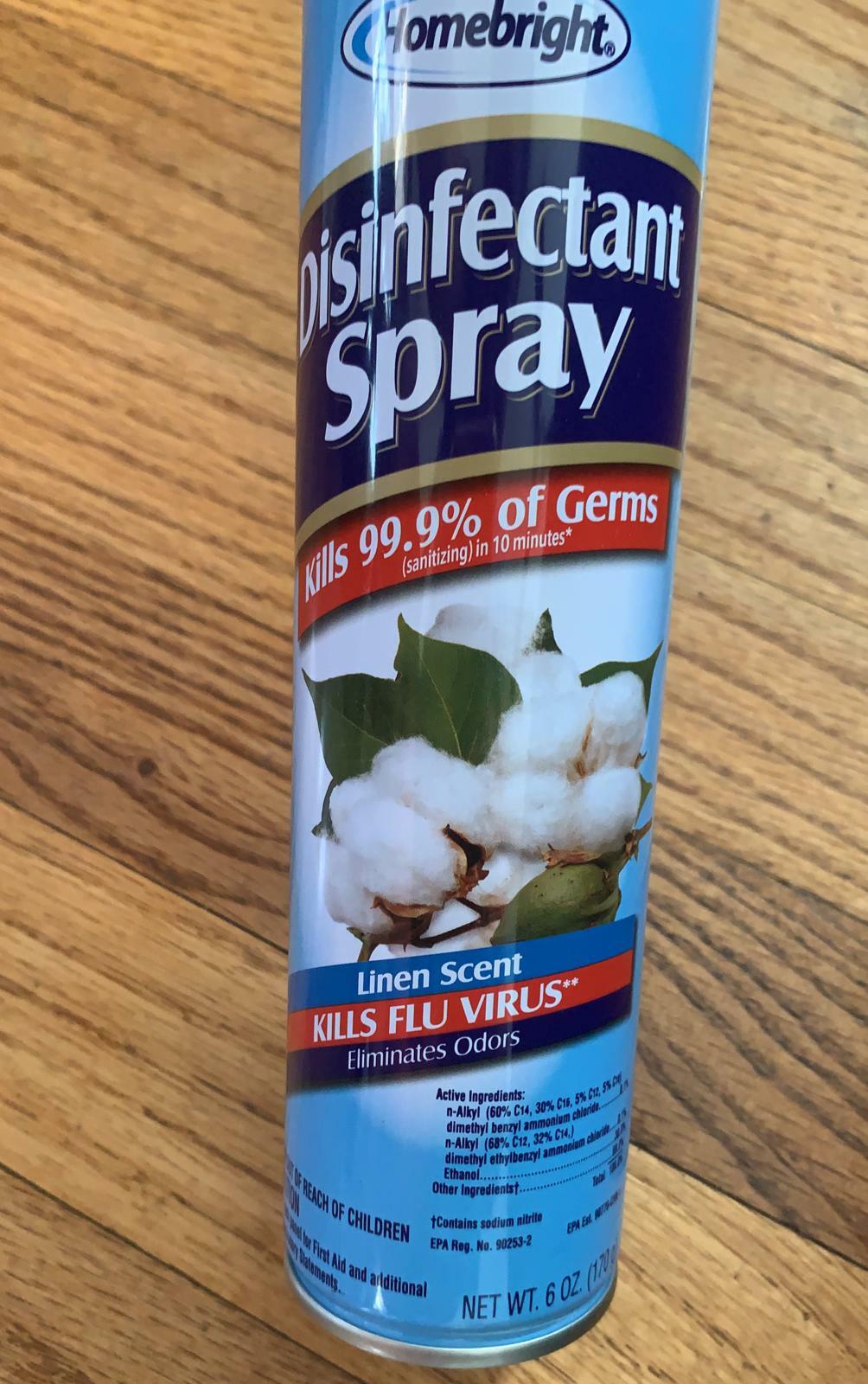 Pack of 12 disinfectant sprays LINEN scent KILLS 99.9 OF GERMS 6 OZ eBay