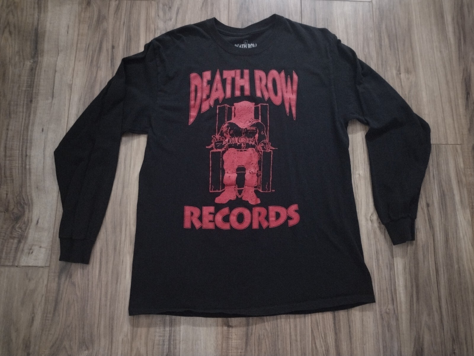 FILA T shirt grafica manica lunga logo Death Row Records taglia large Dr Dre Snoop Dogg