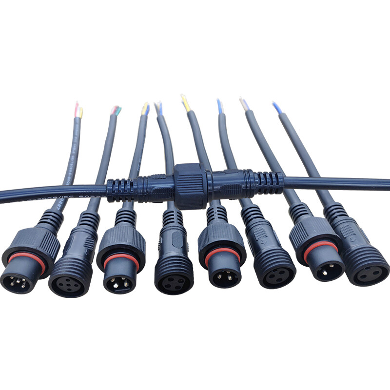 7 Pin Waterproof Male Female Connector Plug Power Cable Socket
