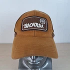 BACARDI RUM ADJUSTABLE STRAPBACK BASEBALL HAT/CAP, BROWN, LIQUOR/ALCOHOL