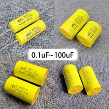 Condensador de película de polipropileno metalizado axial MKPA 1 pieza/5 pieza 0,1 uF ~ 100 uF Bevenbi