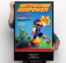 Nintendo Power Issue Volume 1 1980s Super Mario Bros 2 Retro 11x17 24x36 Poster