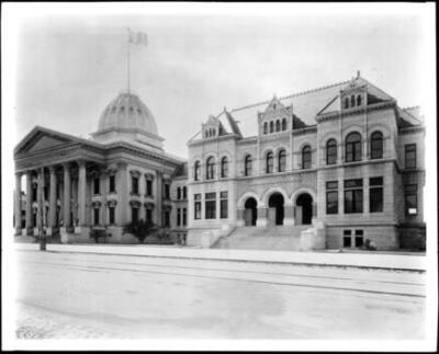 Santa Clara County court house and Hall of Records San Jose 1905 C - Old Photo
