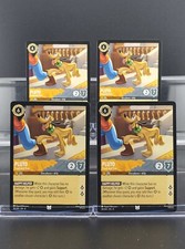 Disney Lorcana Pluto - Tried and True 28/204 Reign of Jafar Uncommon 4 Cards