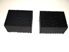 Auto Lift / Rolling Jack Rubber Block Pad Adapter Set of ( 2)- 4 3/4"X6 5/16X3"