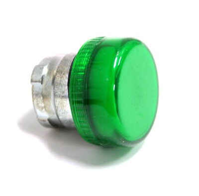RB2-BV03 22.5 mm Green Flush Indicator Pilot Light Flat Heads only New Lot of 5