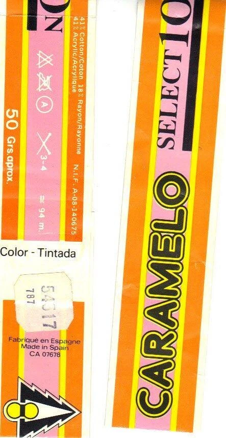 SELECT10N10 ~CARAMELO~ LOTE DE 15 BOLAS MEZCLA ALGODÓN-RAYÓN-ACRÍLICO BOUCLE GRUESO Foto 2 de 3