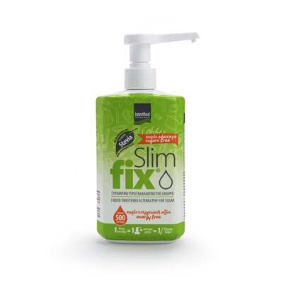 INTERMED Slim Fix 300s – Flüssiger Stevia-Süßstoff, 0 Kalorien, 0 Kohlenhydrate, 300 Dosen