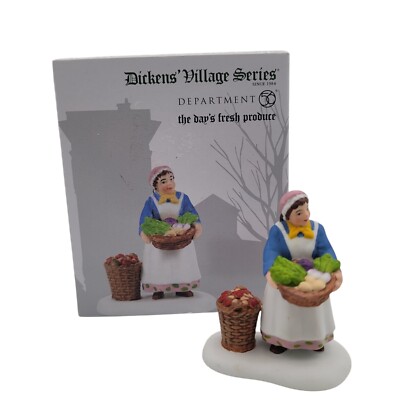 Dept 56 Dickens Village The Day's Fresh Produce 6007600 Figure 2021 Boxed Market