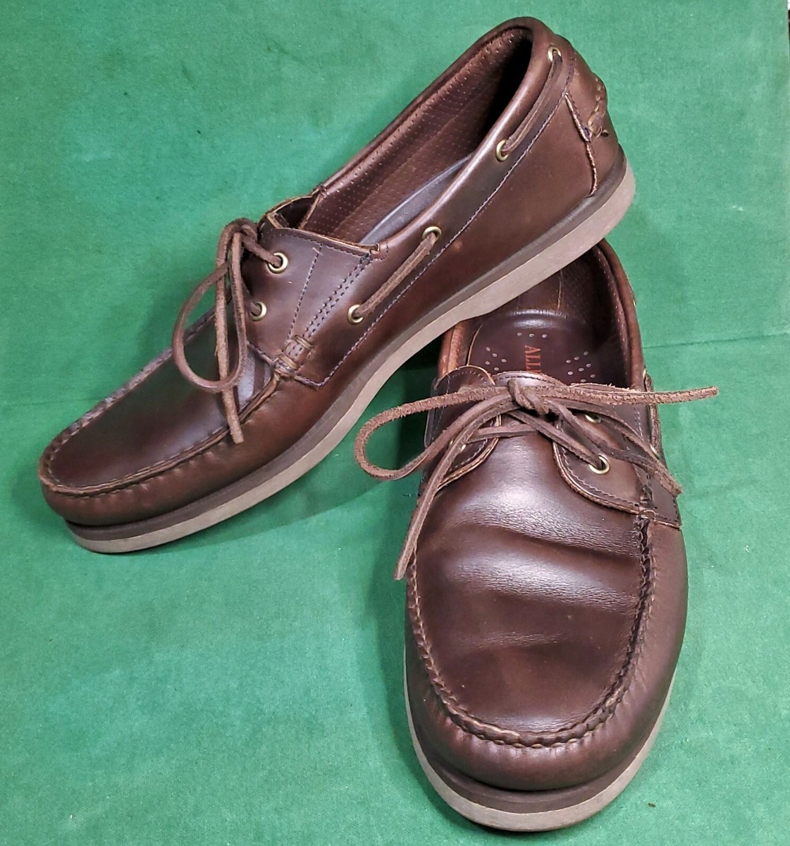Allen Edmonds Brown Classic Brown Men\'s Leather Shoes Size 8.5B Allen Edmonds USA 1168 Brown Leather Lace Up Derby Oxford  main image 3