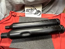 Harley Touring Milwaukee 8 Rinehart 4.5" Black Slip-On Mufflers 17-23