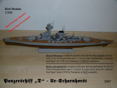Armoured Ship ''D'' Ur-Scharnhorst 1/350 Bird Models Conversion Kit/Resin Conversion