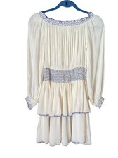 Women's Size: XS URBAN OUTFITTERS SAFFRON Skies Off The Shoulder Dress Creme NEW