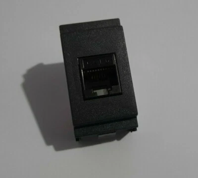 presa di rete dati rj45 cat6 compatibile vimar idea nero. internet - ethernet
