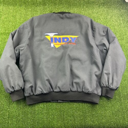 Vintage 80s 90s Dunbrooke Men’s XL Jacket Indy Cylinder Head Racing Made USA - Picture 1 of 15