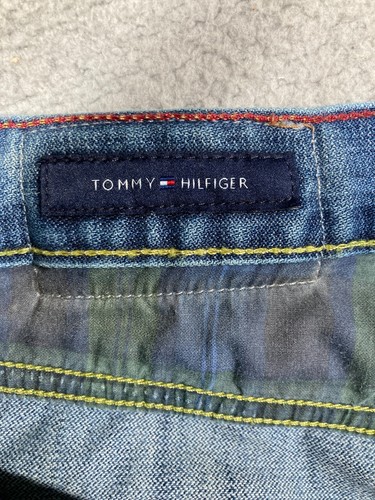 Tommy Hilfiger Jeans Herren 36x30 Blau Freedom Jean Straight Distressed Denim - Bild 17 von 24
