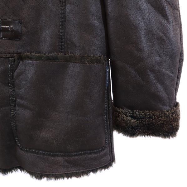 90's armani jeans ムートン レザージャケット 90's armani jeans ムートン レザージャケット