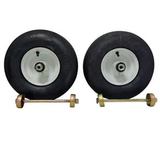 2 Pack 13X6.50-6 Tubeless Tire Air Filled Assembly White Rim For Exmark 103-3799