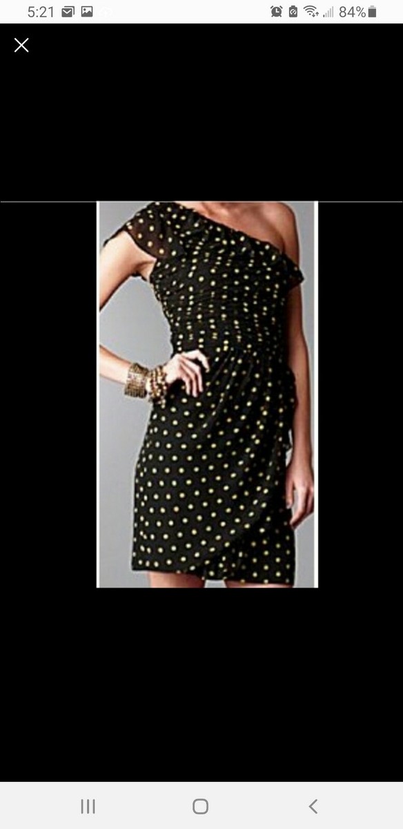 open lace back dress Zapaka Women Black White Polka Dots Dress One Shoulder A Line Vintage Cocktail Dress, Black White Dot / US8
