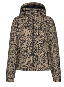 leopard print snow jacket