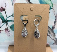 1 Inch Silver-tone Earring Teardrop Set Dangle Drop Hook New Free Ship 2893