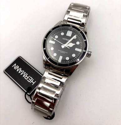 Watch HERMANN Sport Diver 1 9/16in All Steel Quartz SUB