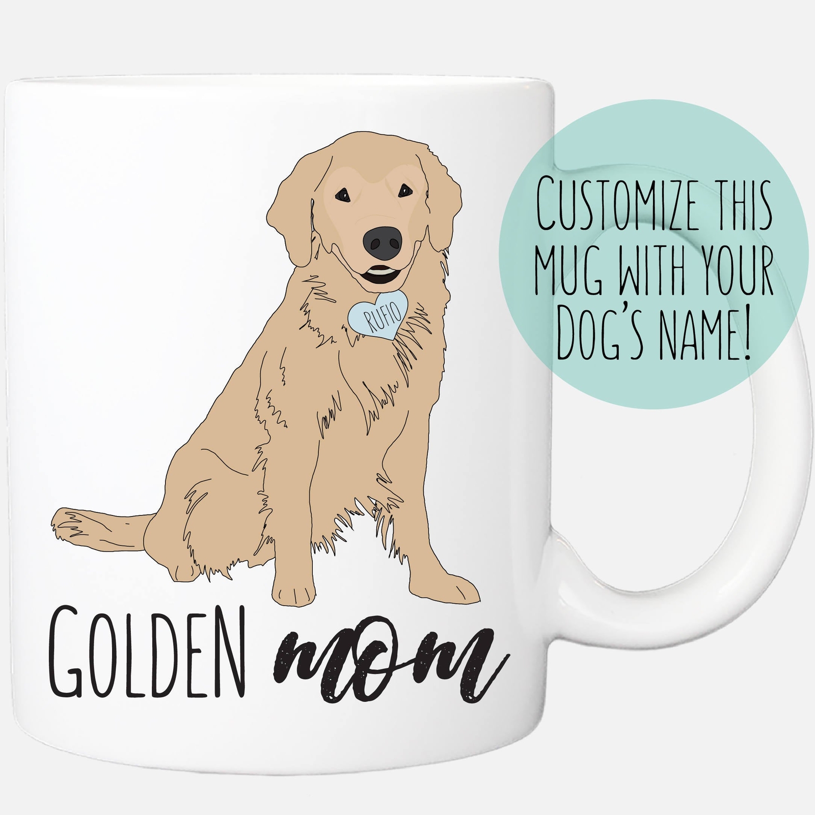 Golden Mom Mug Golden Retriever Mug Dog Mom Or Dog Dad Mug Personalized Mugs Dog