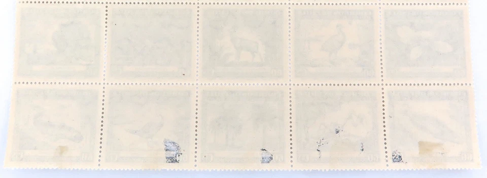 .SCARCE 1944 CHILE BLOCK of 25 60 Cents, FLORA & FAUNA, CLAUDIO GAY. MH - Image 4 of 4