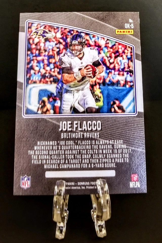 Joe Flacco #/100 2018 Panini Donruss Gridiron Kings STUDIO SERIES #GK-5 Ravens - Image 4 of 4