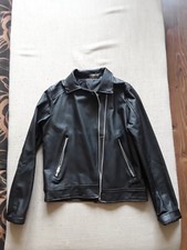 Girls Destination Black Faux Leather Jacket size 158
