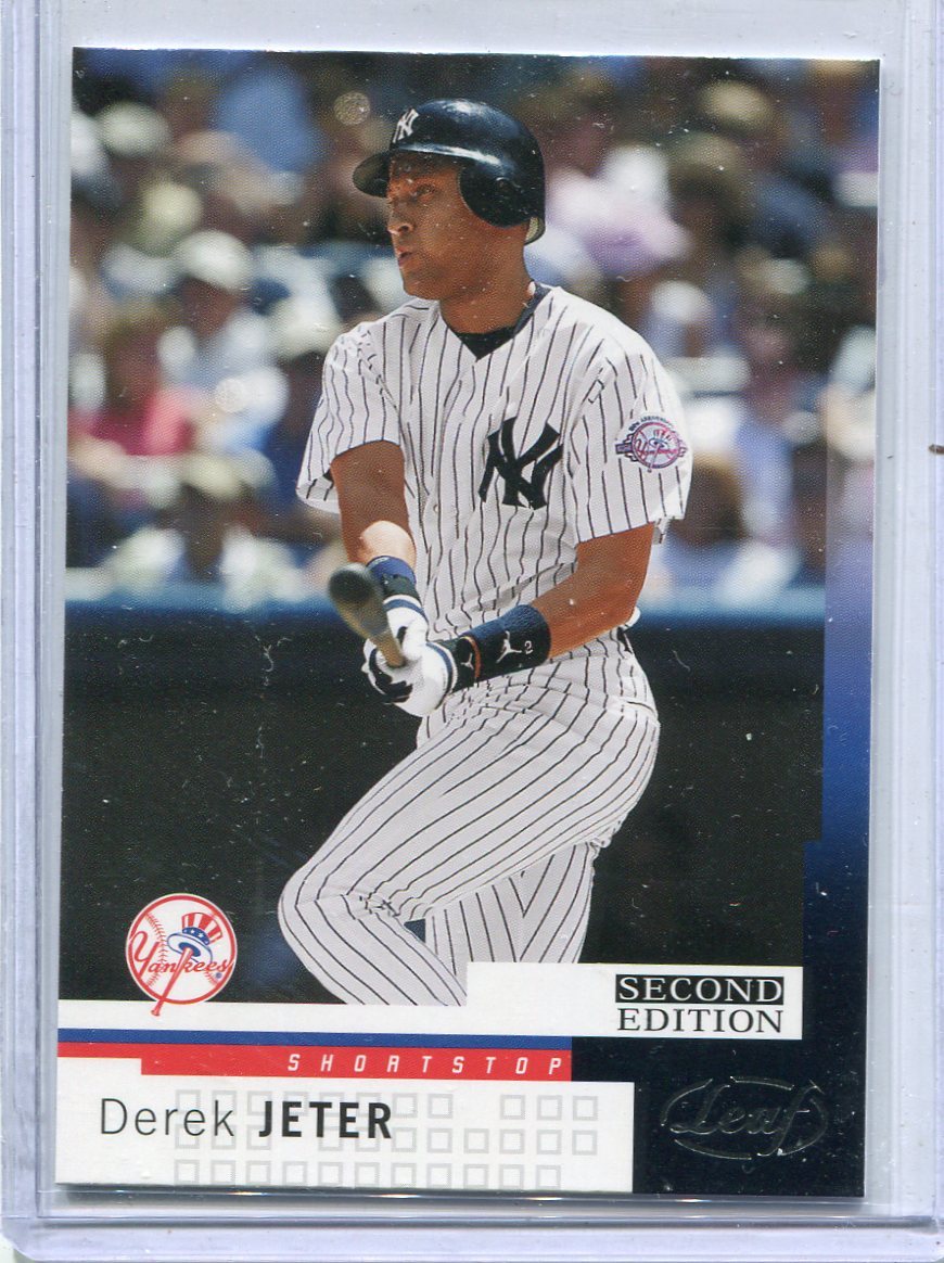 2004 Leaf 2nd Edition  Baseball Card Derek Jeter New York Yankees Near Mint # 56