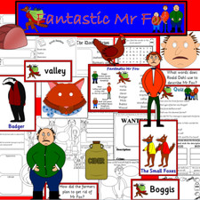 FANTASTIC MR FOX Roald Dahl educational story sack resource pack  to PRINT