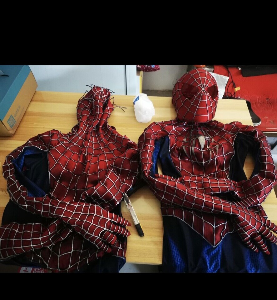 Original Toby Spiderman Costume Polyester 3D Stereo Coating Line Suit ...