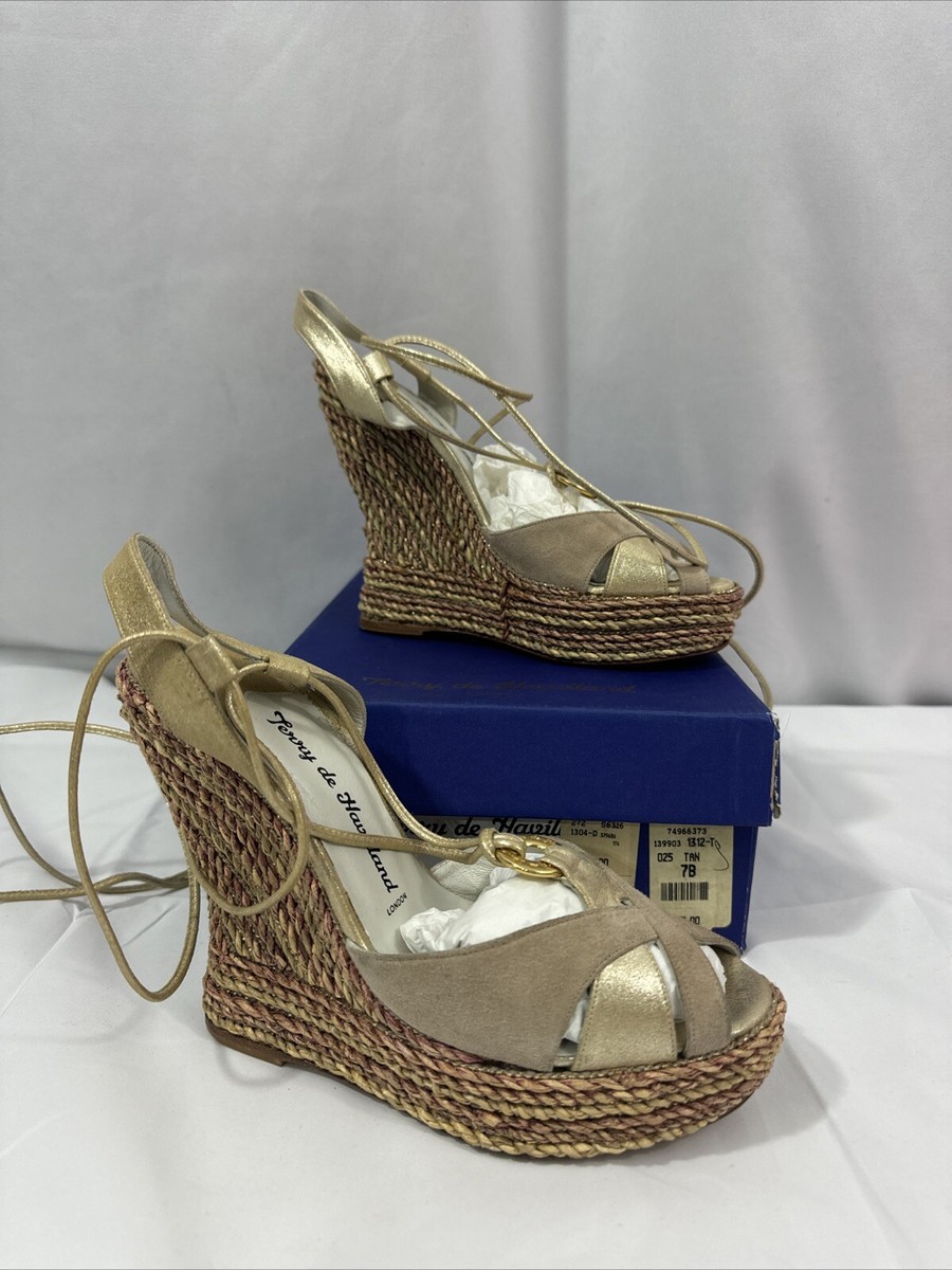 Terry De Havilland London Women's High Heel Platform Sandals Size