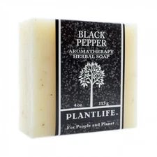 Black Pepper by Plantlife - Sweet Aroma with a Smooth Texture - 4oz Bar Soap