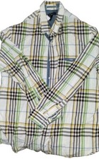 Club Room Multicolor Striped Dress Shirt XL Long Sleeve With Pocket