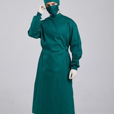 Men Women Surgical Gown Lab Coat Protective Isolation Clothing Hospital Workwear