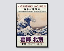 The Great Wave Wall Art Print by Katsushika Hokusai, Japanese Ukiyo-E Sea