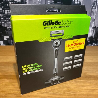   Gillette Labs mit Peelingstab 7 Klingenminen + Magnetständer Original