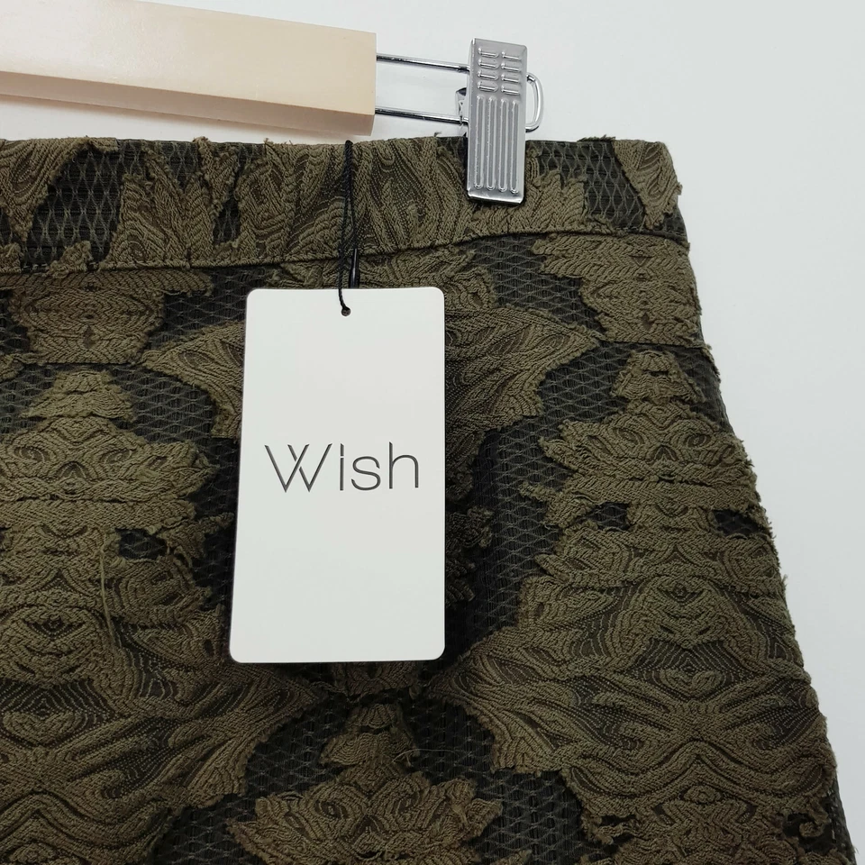 [DESEO] Falda Cleo de encaje caqui para mujer NUEVA + ETIQUETAS PRECIO DE VENTA SUGERIDO POR EL FABRICANTE $119,95 | Talla M o AU 12 Foto 2 de 4