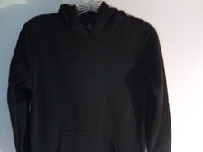 Boys Medium Pullover Sweatshirt With Pockets Black